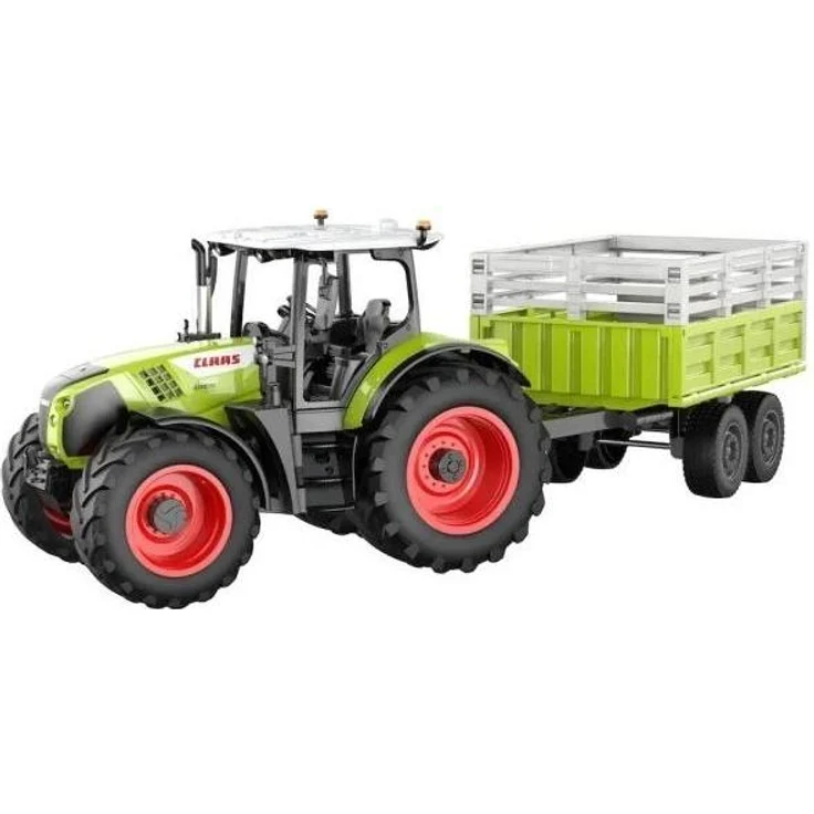 Bruder Double Eagle R/C Claas Arion 660 Traktor mit Kipphanänger, 1:24, LED-Lichter und Soundeffekte
