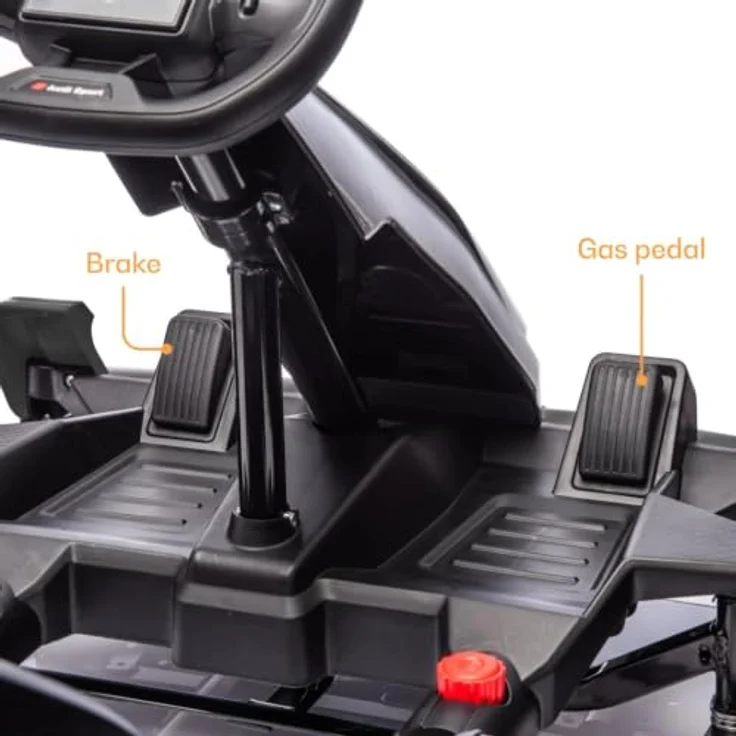 Vrooomy Audi Kinder Elektro GoKart 24V, mit Driftfunktion, Bluetooth, EVA-Reifen, verstellbarem Sitz – Schwarz – Bild 9
