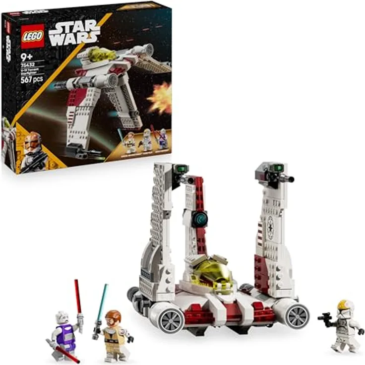 LEGO Star Wars 75432 V-19 Torrent-Sternjäger, 567-teiliges Set mit beweglichen Flügeln und Shootern, für Kinder ab 9 Jahren