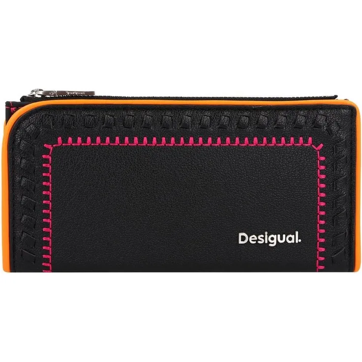 Desigual Geldbörse Prime, Polyurethan - Elegante Damen Geldbörse mit 9 Kartenfächern, Münzfach und 3 Steckfächern