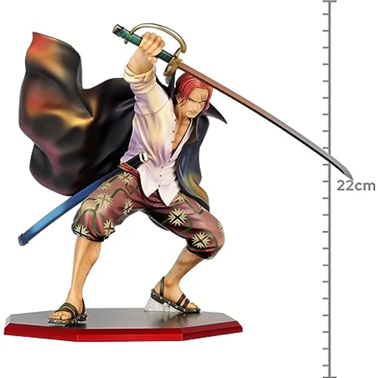 Megahouse One Piece - Red-Haired Shanks - P.O.P. PVC-Statue, 21,5 cm, Sammelfigur – Bild 2