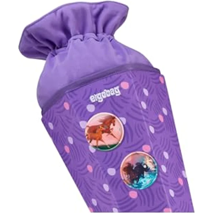 ergobag Schultüte mit Kordelzug, 2-in-1 Aufbewahrungsbeutel aus 100 % recyceltem Material für Jungen und Mädchen zur Einschulung – Bild 2