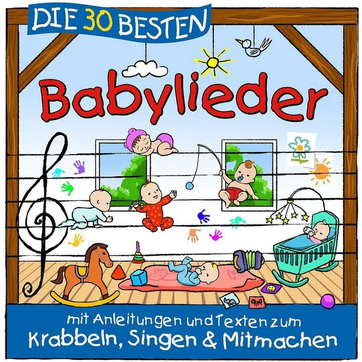 Universal Music GmbH Hörspiel Die 30 besten Babylieder, Album mit beliebten Kinderliedern gesungen von SIMONE SOMMERLAND, KARSTEN GLÜCK & DIE KITA-FRÖSCHE