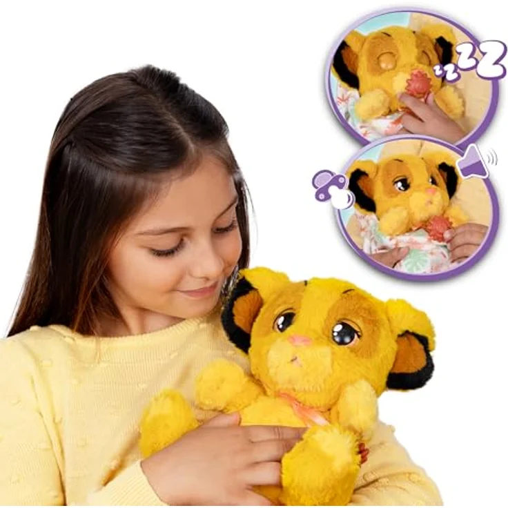 IMC Toys Baby Paws Disney Simba, interaktives Plüschtier für Kinder ab 1,5 Jahren, mehrfarbig, mit AAA-Batterien – Bild 5