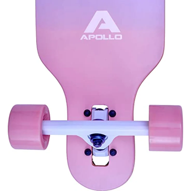 Apollo Longboard Special Edition Komplettboard inkl. T-Tool, mit High Speed ABEC Kugellagern, Drop-Through Freeride Skaten Cruiser Boards – Bild 4