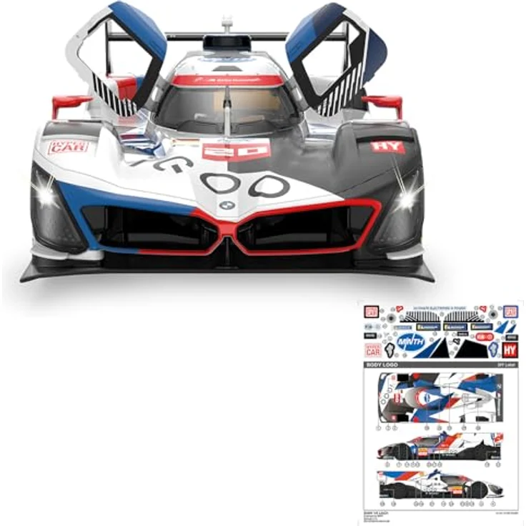 JAMARA BMW M Hybrid V8 LMDH 1:14, Ferngesteuertes Modellauto mit 2,4 GHz Steuerung, manuell zu öffnenden Türen, weiß – Bild 5