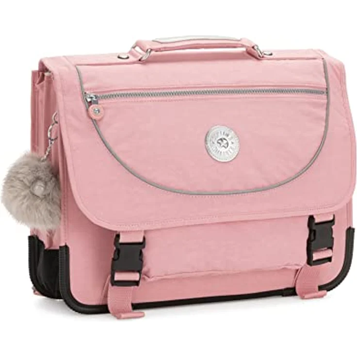 Kipling PREPPY Mittelgroße Schultasche, Bridal Rose (Rosa), wasserabweisend mit fluoreszierendem Regenschutz, 15L Volumen – Bild 1