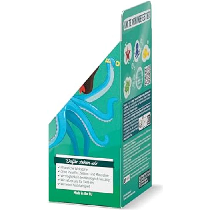Kneipp naturkind Badeüberraschung Abenteuerschatz - Sprudelnde Badekugel für Kinder mit Überraschung - Badespass Badeüberraschung Schatzkiste mit Knetseife zum Spielen und Reinigen - 1 Stück, Apfelduft, 1 Vollbad, vegan – Bild 4