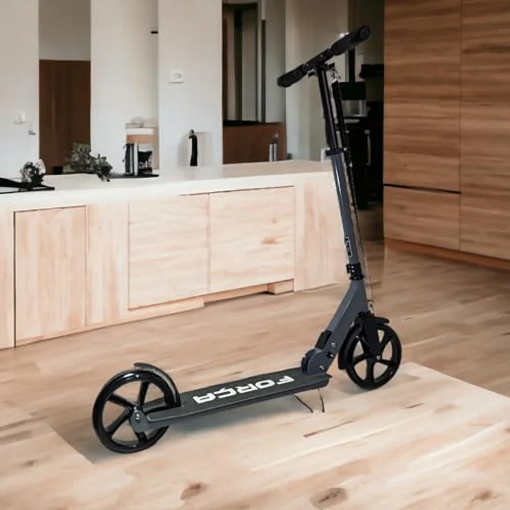 Forca Flake-33, klappbarer Tretroller mit höhenverstellbarem Lenker und klappbaren Griffen, ideal für Jung und Alt – Bild 2