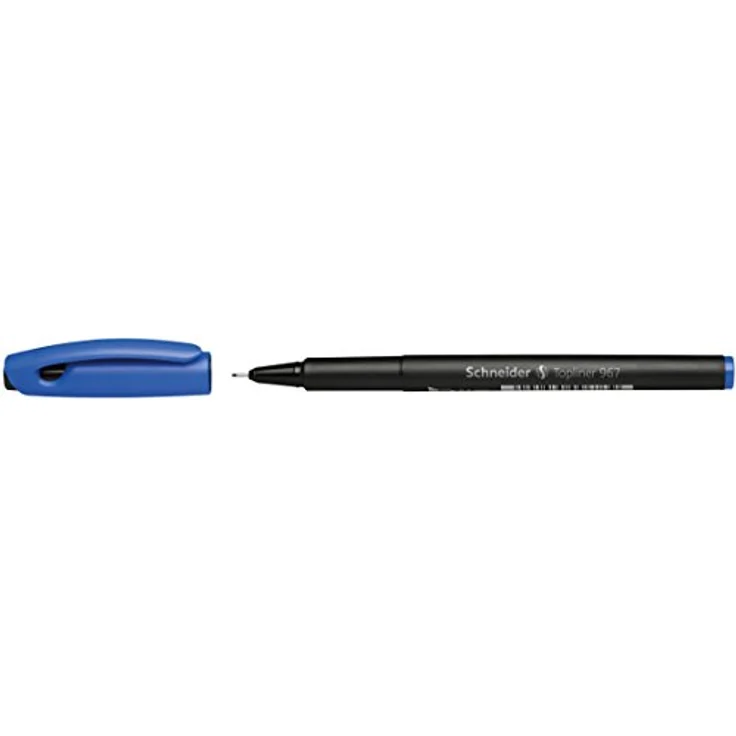 Schneider Topliner 967 Fineliner, blau, 0,4 mm, 10 Stück, wasserbasierte Tinte, metallverstärkte Spitze, Made in Germany – Bild 9