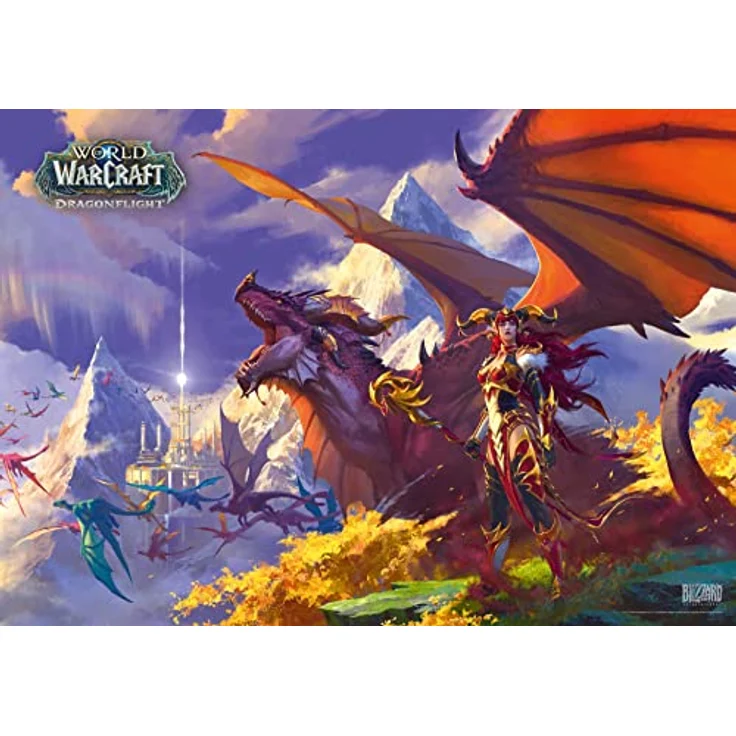 Good Loot GDL24294 World of Warcraft Dragonflight Alexstrasza Puzzle, Wow Classic: Onyxia, 1000 pcs, High-Quality Puzzle with Rich Colors, 68.3x48 cm – Bild 1