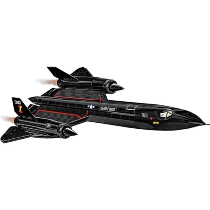 COBI Lockheed SR-71 Blackbird, US Militär Flugzeug, 1:48, 1374 Teile Bausatz, authentische Nachbildung mit präzisen Details
