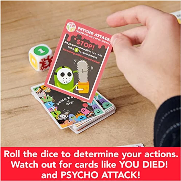 Perplexus Dumb Ways to Die Card Game, unterhaltsames Kartenspiel für Familien und Freunde, Englisch – Bild 3