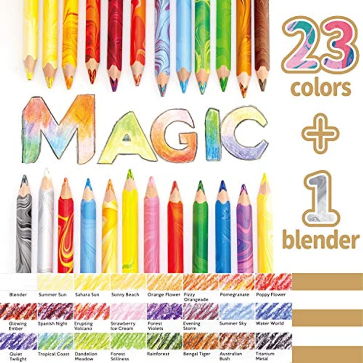 Koh-I-Noor Magic Jumbo Buntstifte, dreieckig, mehrfarbig, 24 Stück – Bild 5