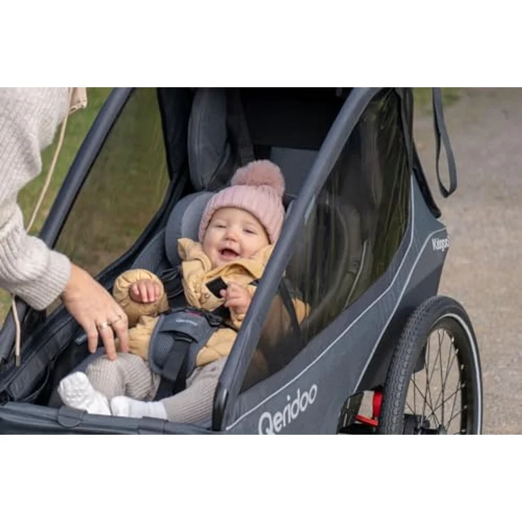 Qeridoo Hängematte Plus mit Sicherheitsrahmen für Babytransport – Bild 5