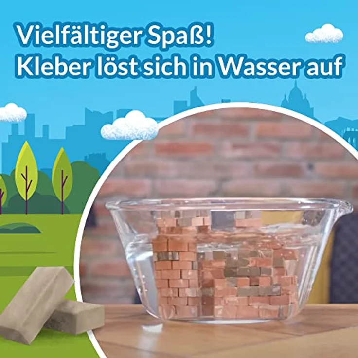 Trefl Brick Trick 61551 EKO Ziegelblöcke, DIY Kreativset für Kinder ab 7 Jahren, Triumphbogen, Frankreich, natürliche Materialien – Bild 4