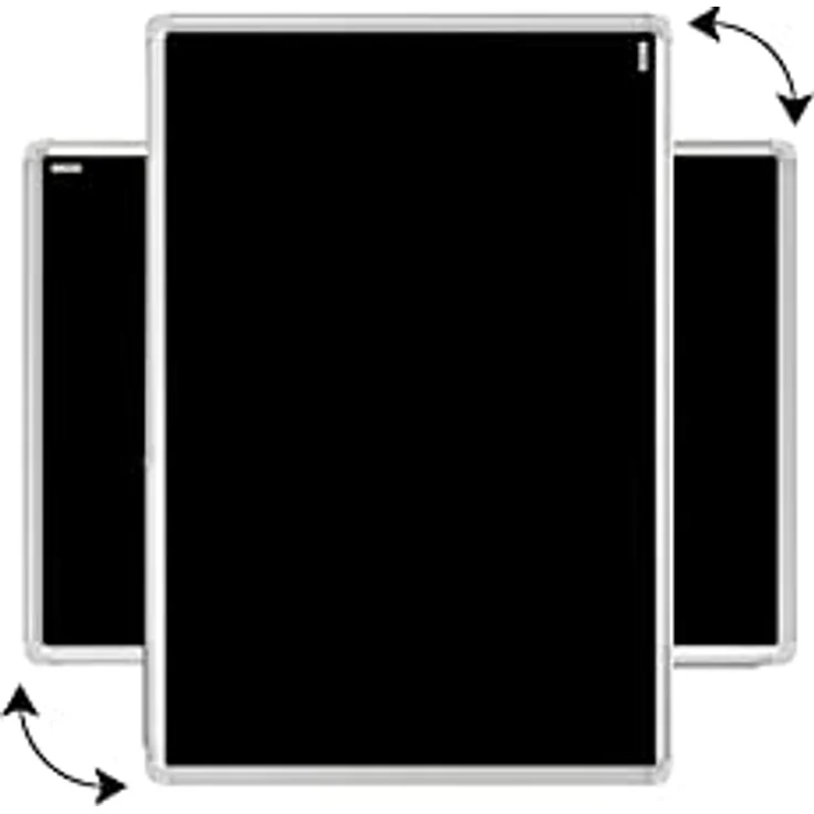 ALLboards Schwarze magnetische Kreidetafel mit Alurahmen 90x60cm – Bild 8