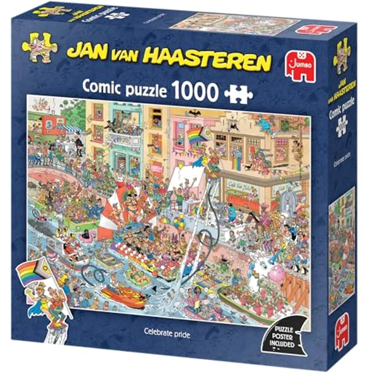 Jan van Haasteren Celebrate Pride! Puzzle, 1000 Teile aus recyceltem Karton – Bild 3
