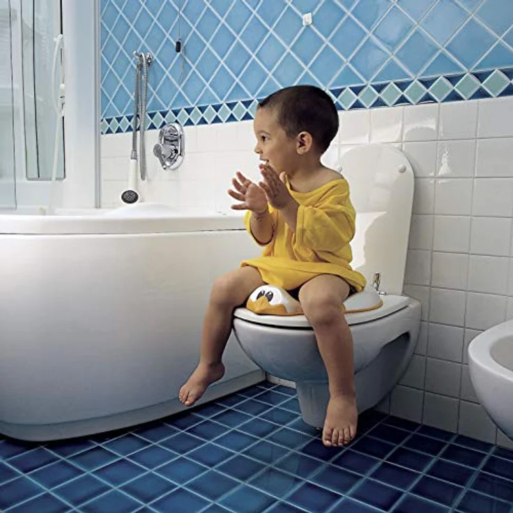 OKBABY, Kinder Toilettensitz Ducka Sitzverkleinerer für Kinder mit griffiger Rand grün – Bild 4