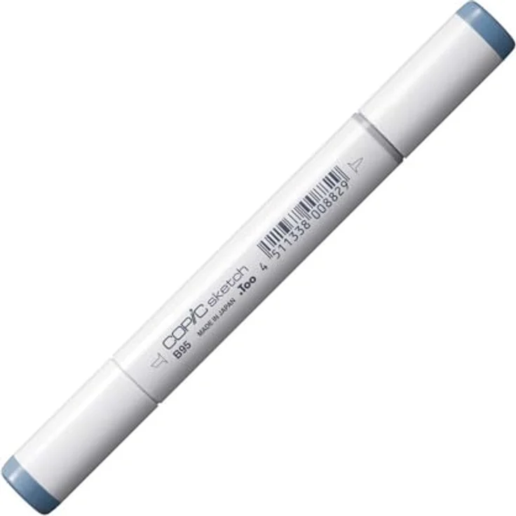 Copic COPIC Sketch Marker Typ B - 95, Light Grayish Cobalt, professioneller Pinselmarker mit Super-Brush- und Medium-Broad-Spitze – Bild 2