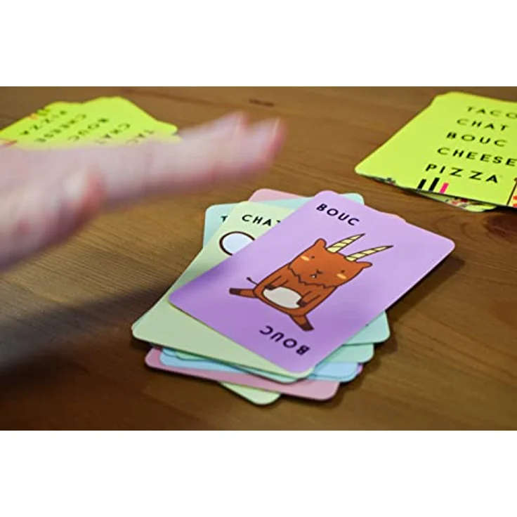 Blue Orange Taco Katze Ziegenkäse Pizza, Gesellschaftsspiel für 2 bis 8 Spieler, ab 8 Jahren, extrem einfache Regeln, 10 Minuten Spielzeit – Bild 3