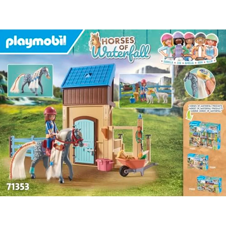 Playmobil® Konstruktions-Spielset Amelia & Whisper mit Pferdebox (71353), Horses of Waterfall, (117 St), teilweise aus recyceltem Material – Bild 5