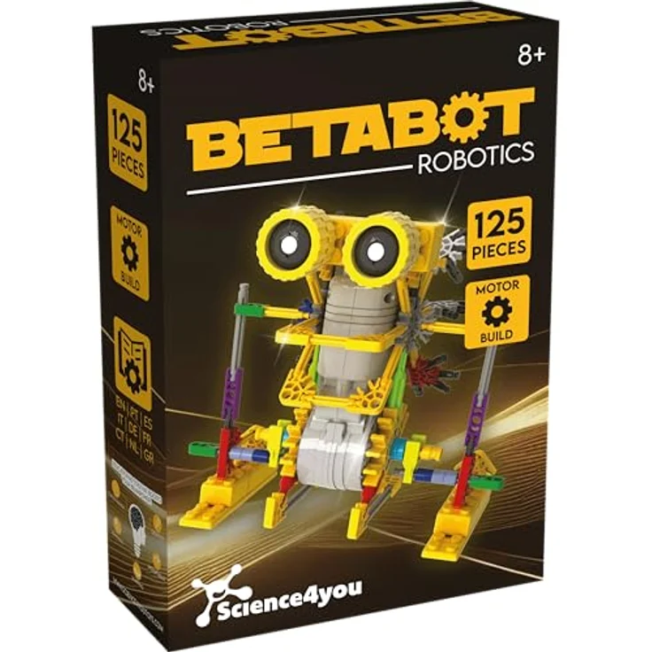 Science4you - Robotik Betabot, EIN Roboter Bausatz mit 126 Stücke - Roboter Selber Bauen mit Dieser Elektronik Baukasten,, Lernspiel UNT Konstruktionsspielzeug fur Kinder ab 8 Jahre – Bild 2