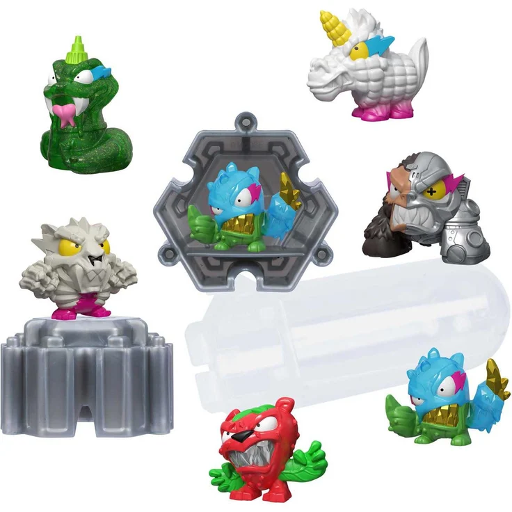 Moose Toys MrBeast Lab Swarms Serie 3, 3er-Pack mit über 100 Sammelfiguren, inklusive Displaybasis und Sammlerguide