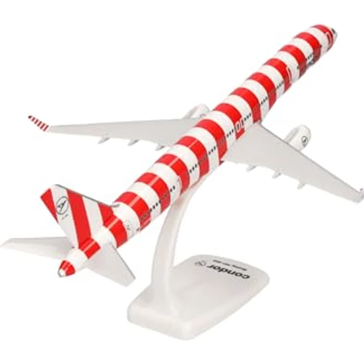 Herpa Snap-Fit Modellflugzeug Condor Boeing 757-300 "Passion Miniatur im Maßstab 1:200, Sammlerstück, Modell mit Standfuß, Kunststoff in Rot – Bild 2