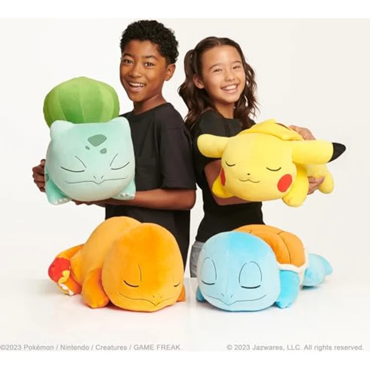 Pokémon Bandai Plüschtier Pikachu, 40 cm schlafend, sehr weich – WT97920 – Bild 3