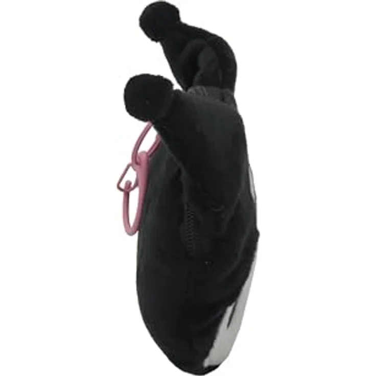 Hello Kitty Kuromi Plüsch Geldbörse, kompakt mit Reißverschluss und Karabiner für Mädchen, rosa – Bild 4