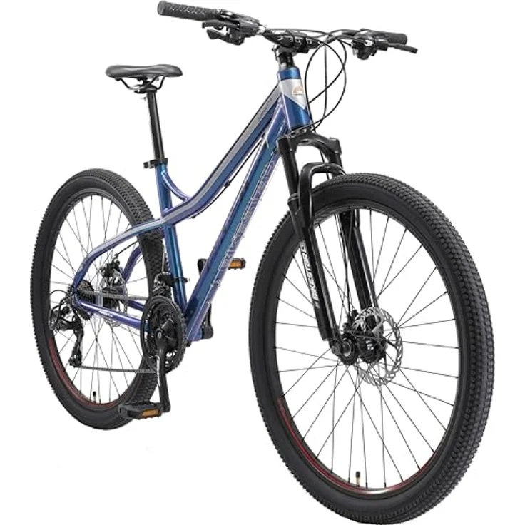 BIKESTAR Hardtail Aluminium Mountainbike 27. 5 Zoll, 21 Gang Shimano Schaltung mit Scheibenbremse | 17 Zoll Rahmen MTB Erwachsenen- und Jugendfahrrad | Blau – Bild 2