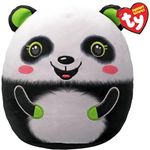 TY Bonsai Panda Squishy Beanie, 10” weiches Plüschtier, Sammelbares Kuscheltier aus superweichem Plüsch, leicht zu reinigen
