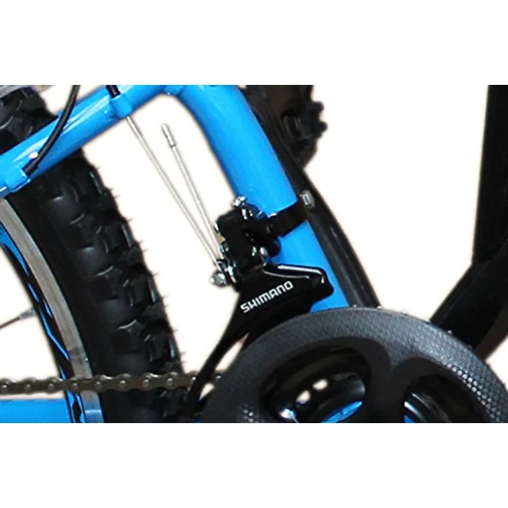 26 Zoll Mountainbike Fahrrad MIT VOLLFEDERUNG & Beleuchtung 21-Gang Shimano OXT Black – Bild 4