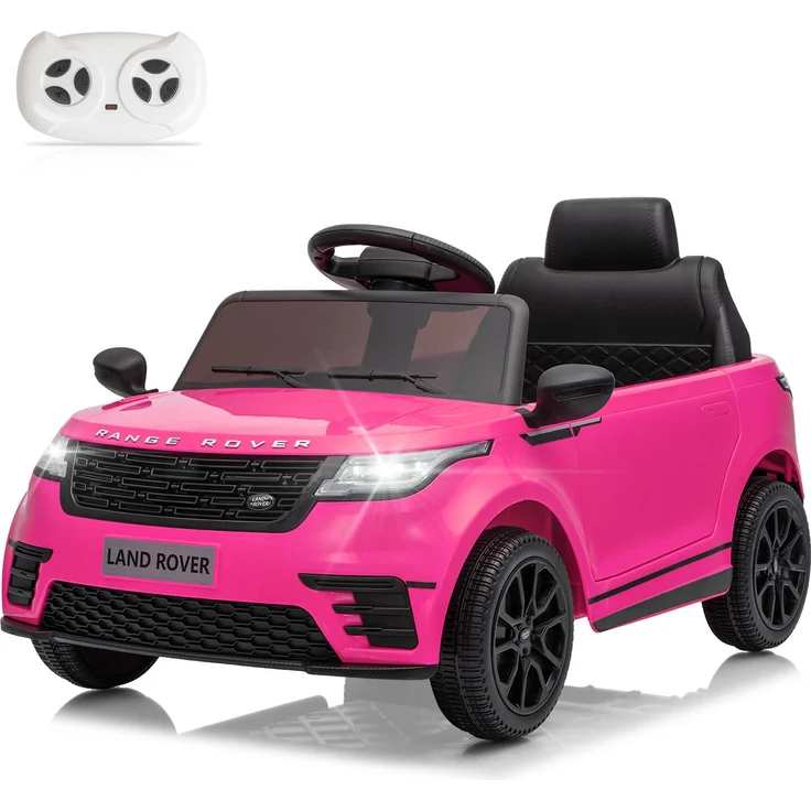 LEADZM 12V 4.5A.h LAND ROVER Velar Elektroauto Kinderauto, 2,4G Fernbedienung, LED Scheinwerfer, MP3 und Hupe, Schwarz
