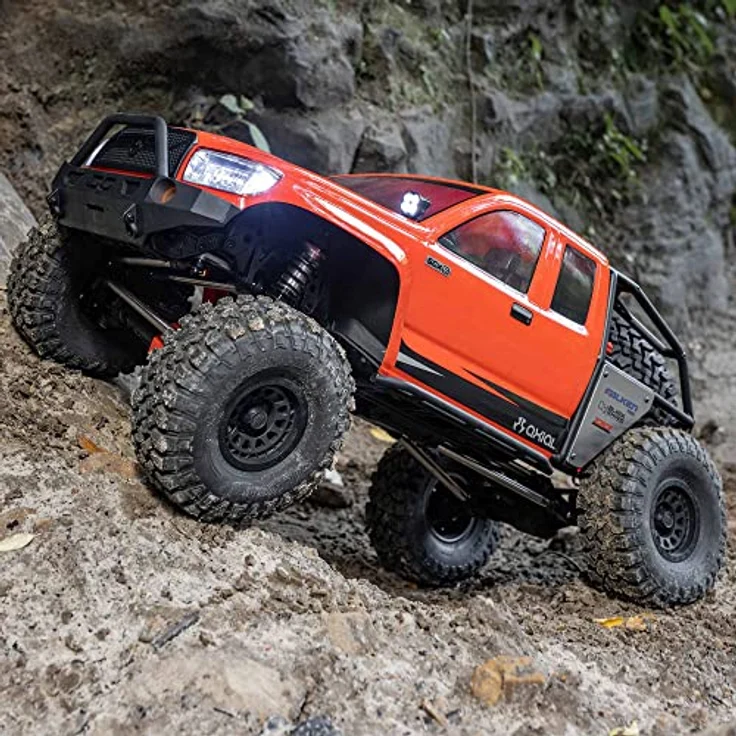 Axial RC Truck 1/6 SCX6 Trail Honcho 4X4 Rock Crawler RTR, Red - Zwei-Gang-Metallgetriebe und Spektrum Smart 3-Kanal-Fernsteuerung – Bild 3