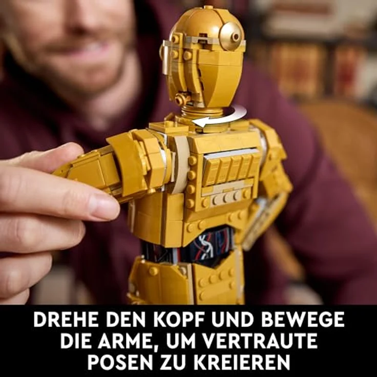 LEGO® Konstruktionsspielsteine C-3PO™ (75398), LEGO Star Wars TM, (1138 St), Made in Europe – Bild 5