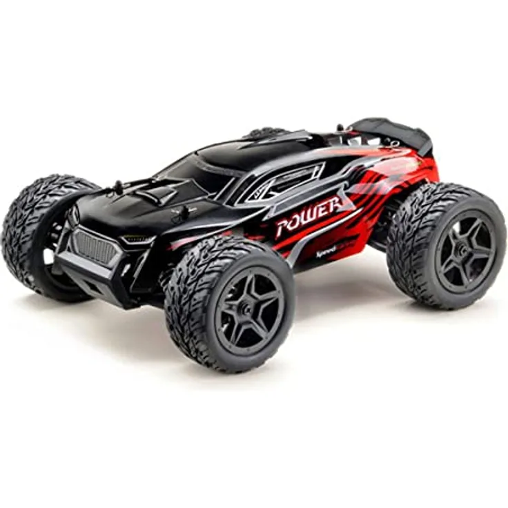 Absima 14001 Power Schwarz/Rot RC Modellauto Elektro Truggy Allradantrieb (4WD) RTR 2,4GHz, Maßstab 1:14