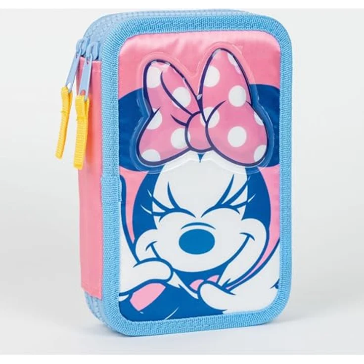 Disney Federmäppchen Disney Minnie gefülltes 2-lagiges Federmäppchen, Schreibwaren für Kinder - Schule – Bild 6