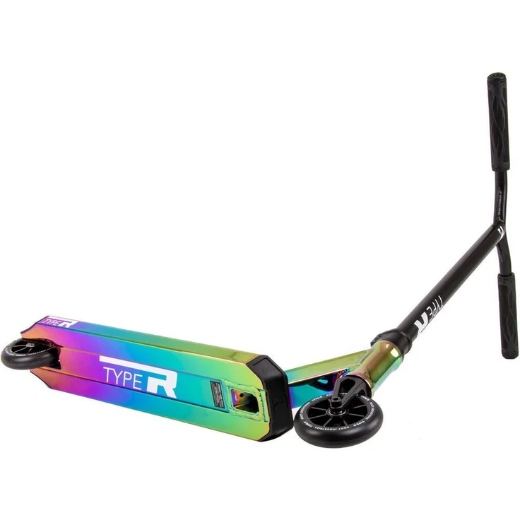 Root Industries Stuntscooter Root Industries Type R Stunt-Scooter H=82,5cm Neochrom, Kompletter Stunt-Scooter mit Aluminium Deck und 110mm Rollen – Bild 1