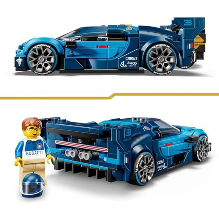 LEGO Speed Champions Bugatti Vision Gran Turismo, Modellbau mit sammelbarer Minifigur, für Jungen ab 9 Jahren und Motorsportfans - 77253 – Bild 4