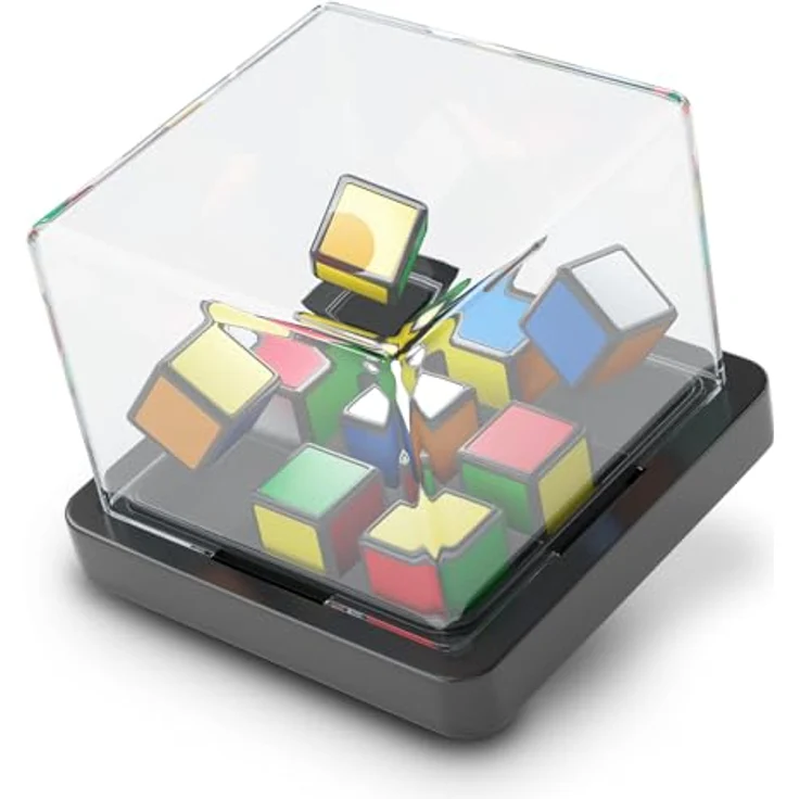 Rubik's Rubik’s Race - das Spiel für 2 Rubiks-Fans ab 7 Jahren, rasantes strategisches Schiebe- und Logikspiel - basierend auf dem klassischen Original Rubik's Cube Farbschema – Bild 4