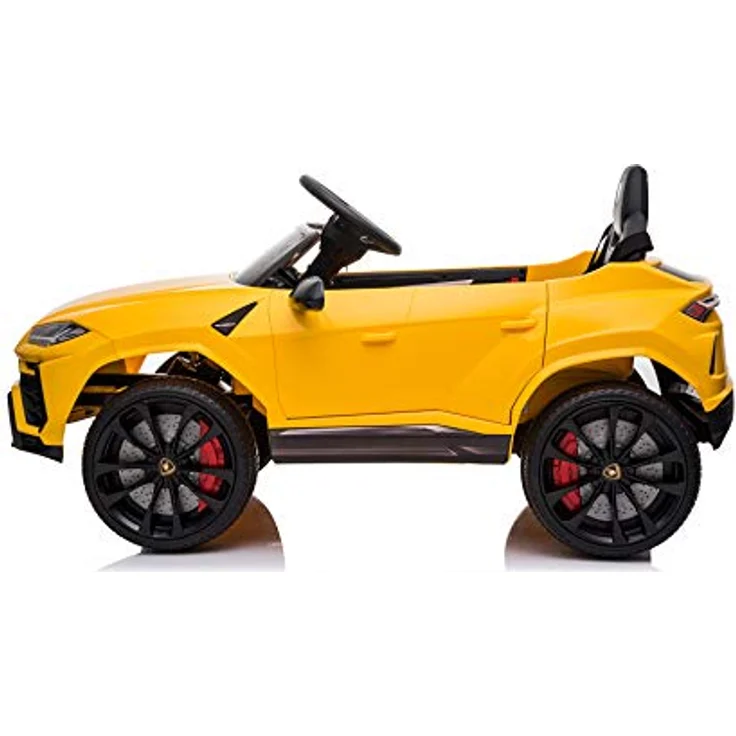 FINOOS Lambo Urus Elektroauto für Kinder, 2 Motoren, 12-V-Batterie, 2,4-GHz-Fernsteuerung (Gelb) – Bild 5