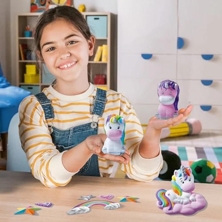 Ravensburger BeCreative Midi, Kreativset Gipsfiguren gießen Einhorn, DIY Bastelset für Kinder ab 7 Jahren, Made in Europe – Bild 2