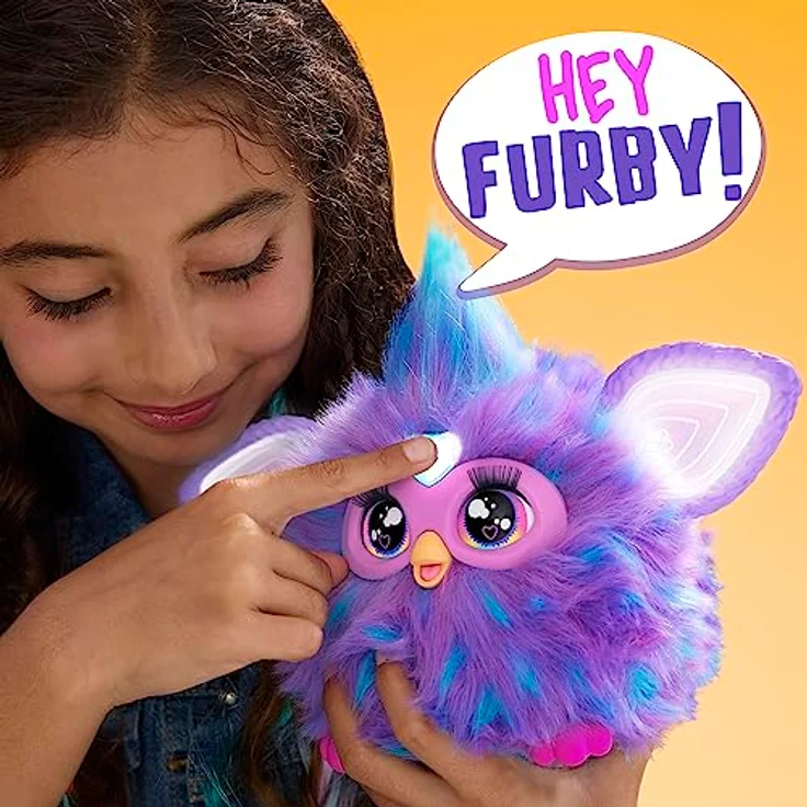 Hasbro Plüschfigur Furby, lila, interaktives Spielzeug mit 5 Modi und über 600 Sätzen – Bild 2