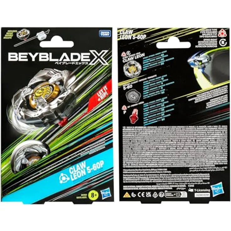 Hasbro Beyblade X Claw Leon G0193Es0, Starter Pack mit Balance Top und Launcher, innovatives X-Celerator Gear System – Bild 4