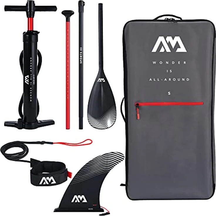 Aqua Marina Breeze Aufblasbares Stand Up Paddle Board (iSUP) Paket, 300 cm Länge, Grün mit neuem CIRCUPARK aus recycelten PET-Flaschen – Bild 5