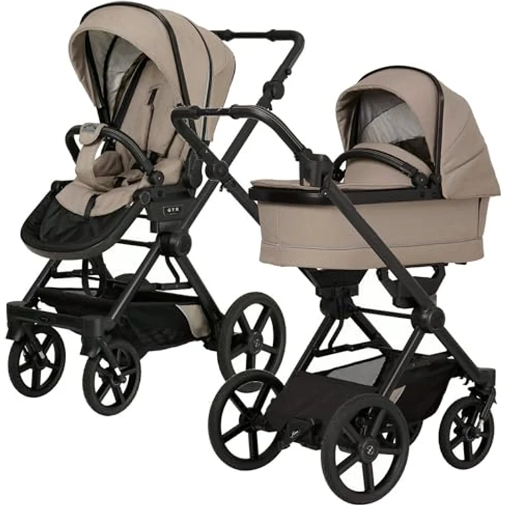 Hartan Kinderwagenset IVY GTR Outdoor, Sand, 3-teilig, inkl. Liegewanne und Sportsitz, mit Feststellbremse, kugelgelagerten Rädern, Federsystem, UV 50+ – Bild 2