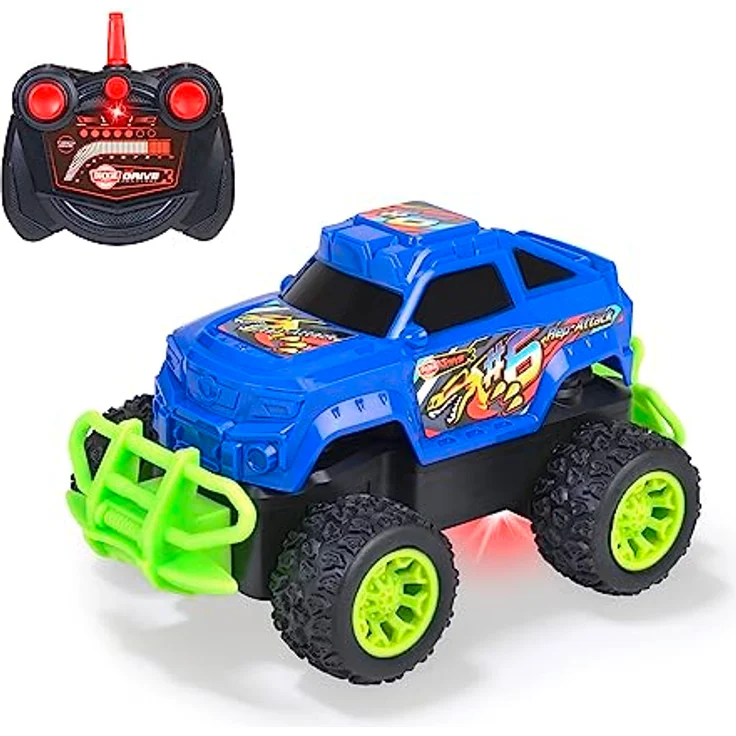 Dickie Toys - RC Monstertruck Rep Attack - ferngesteuertes Auto für Kinder ab 6 Jahre mit Fernbedienung (2-Kanal FS, 2,4GHz) und Batterien, 15,5 cm, bis 10 km/h – Bild 1