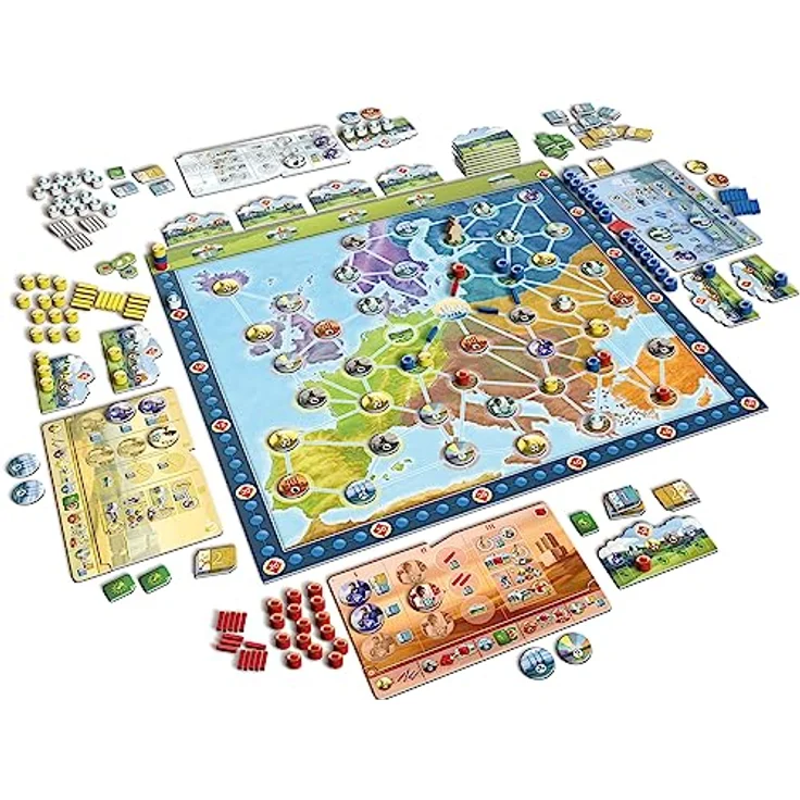 Queen Games Future Energy US/DE, Familienspiel zum Aufbau eines Stromnetzes aus regenerativen Energien – Bild 2